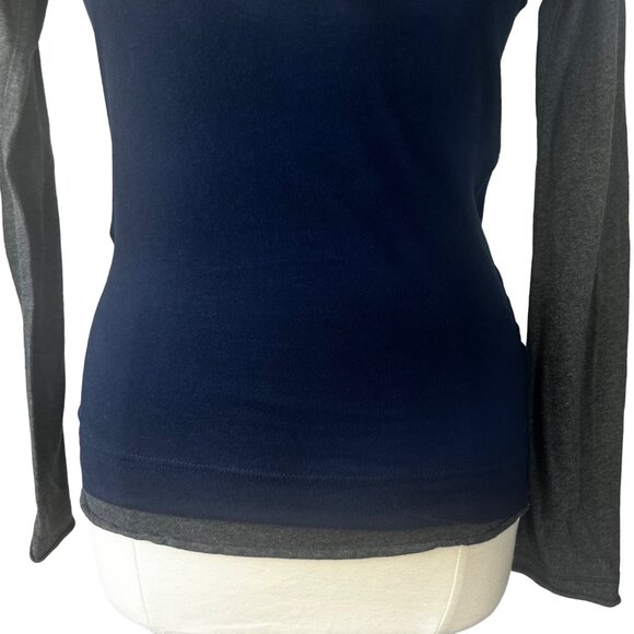 Nike Pitt Panthers Tshirt Womens Medium Blue Gray Fanwear Layered Look - Picture 4 of 8